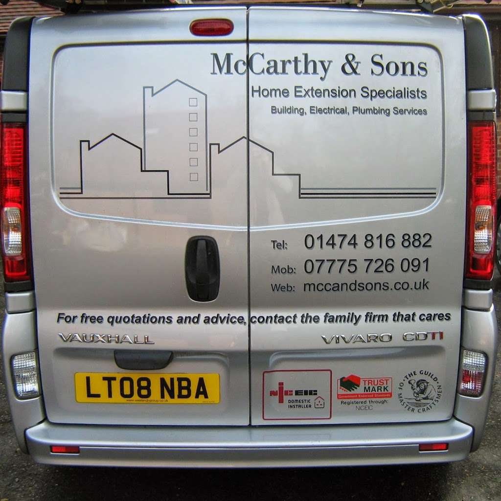 McCarthy & Sons | Meadowsweet/Rhododendron Av, Meopham, Gravesend DA13 0TT, UK | Phone: 01474 816882