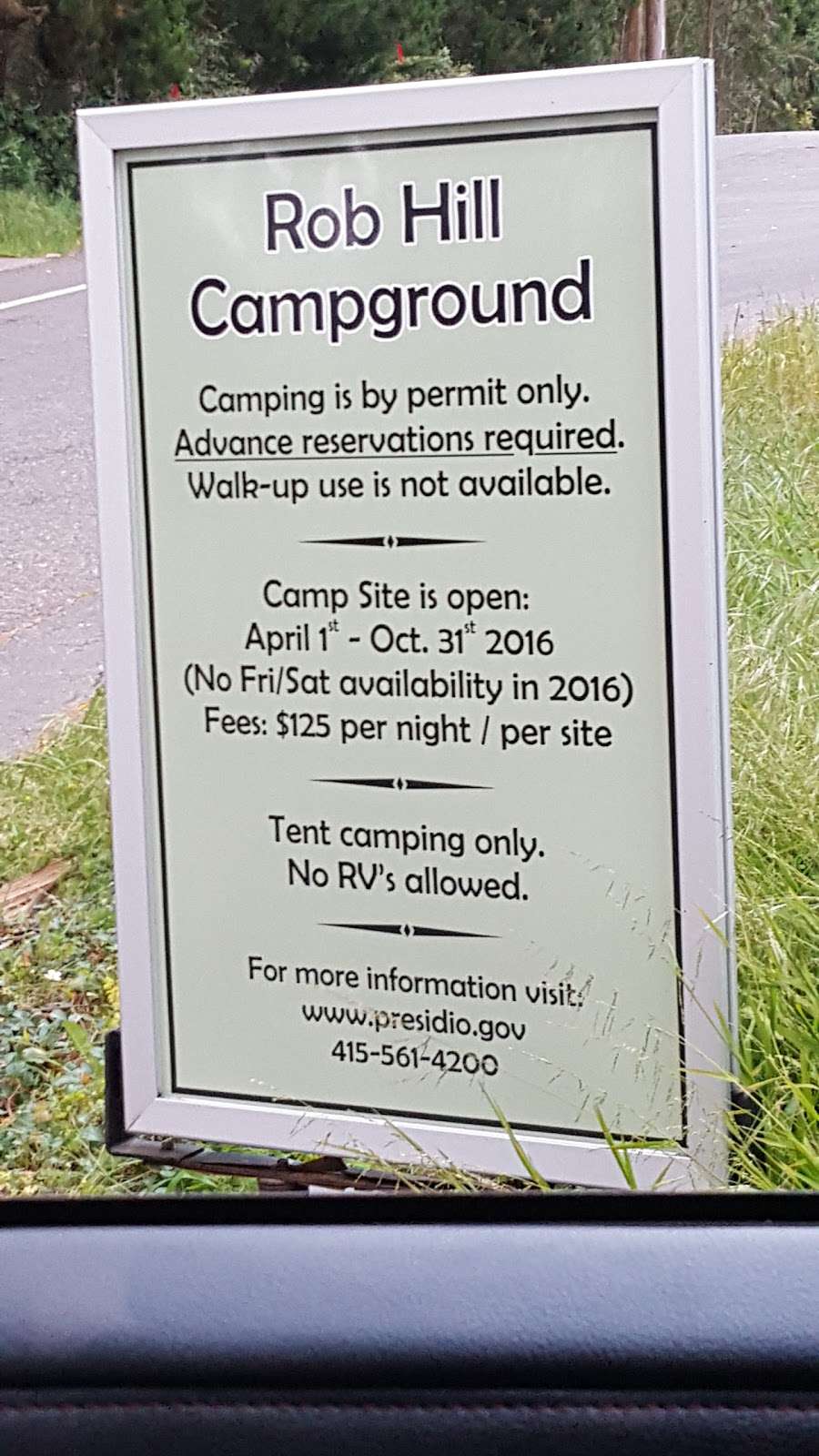 Rob Hill Campground | 1475 Central Magazine Rd, San Francisco, CA 94129, USA | Phone: (415) 561-4323