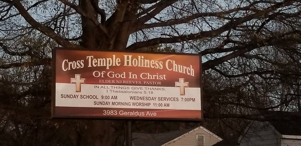 Cross Temple Holiness Church COGIC | 3983 Geraldus Ave, Memphis, TN 38111, USA | Phone: (901) 745-3700