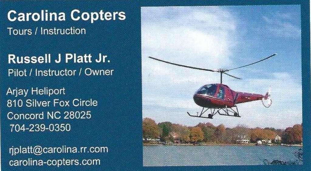 Carolina Copters | 810 Silver Fox Dr, Concord, NC 28025, USA | Phone: (704) 239-0350