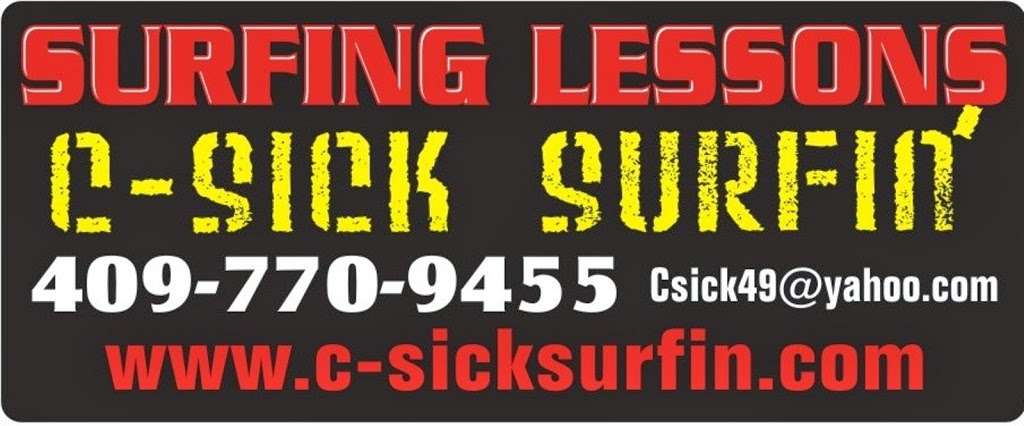 C-Sick Surfing Lessons | 4300 Seawall Blvd, Galveston, TX 77550, USA | Phone: (409) 770-9455