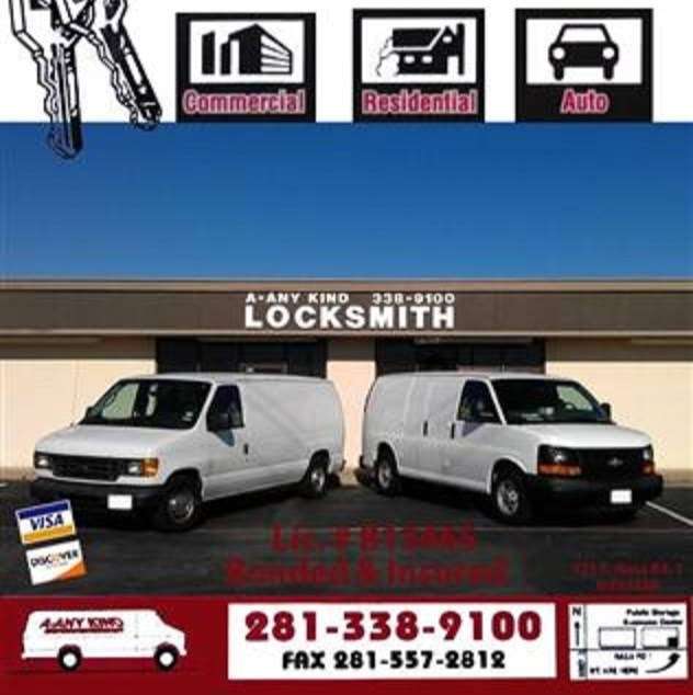 A Anykind Lock And Safe | 421 East Nasa Road 1, Webster, TX 77598, USA | Phone: (281) 338-9100