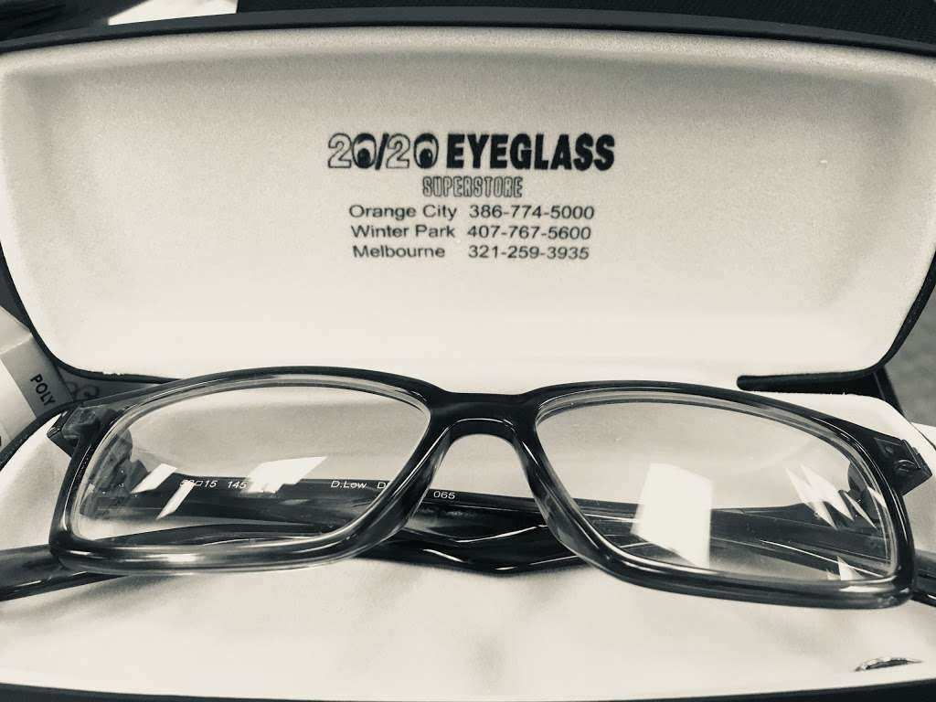 20/20 Eyeglass Superstore - Orange City | 1270 Saxon Blvd #105, Orange City, FL 32763, USA | Phone: (386) 774-5000