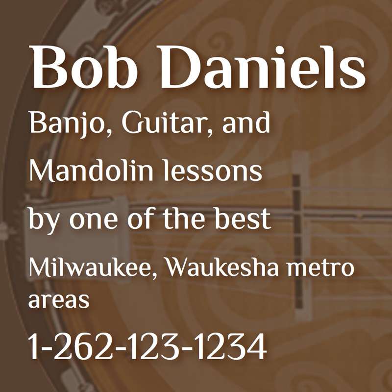 Bob Daniels Guitar and Banjo Lessons | 10220 W Greenfield Ave #1, West Allis, WI 53214, USA | Phone: (414) 469-3356