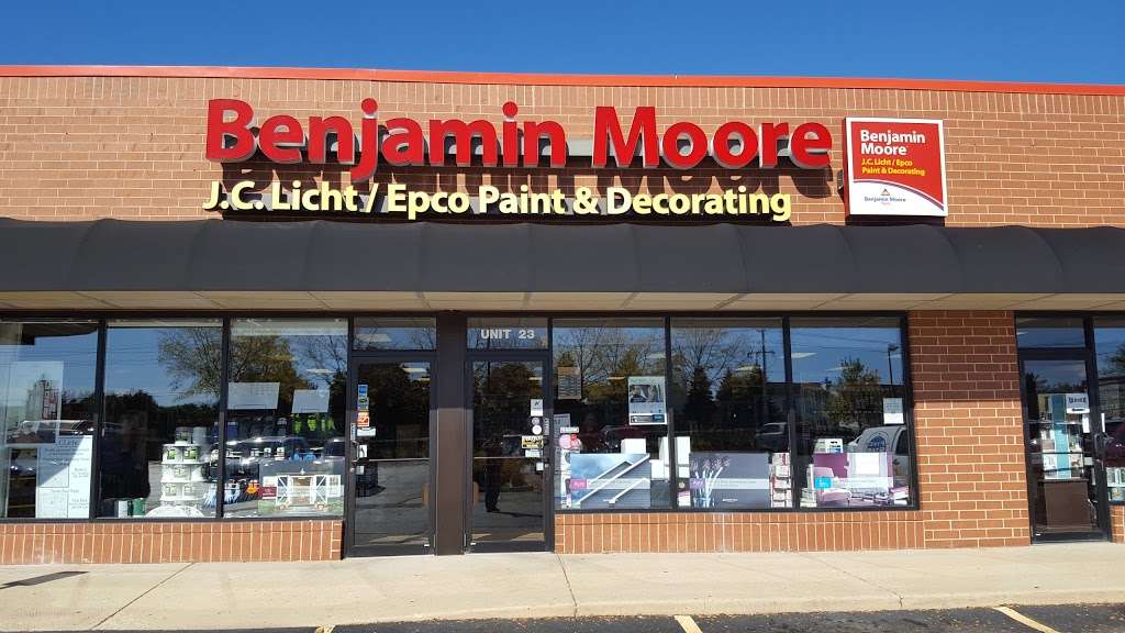 JC Licht Benjamin Moore Paint Store | 3450 Montgomery Rd, Aurora, IL 60504, USA | Phone: (630) 375-9819