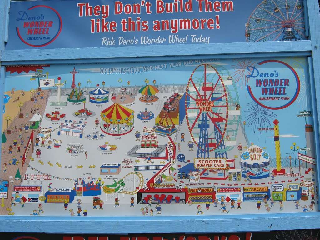 Denos Wonder Wheel Amusement Park | 3059 W 12th St, Brooklyn, NY 11224, USA | Phone: (718) 372-2592