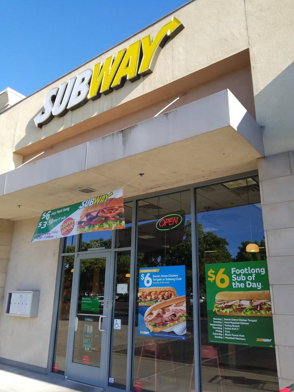 Subway | 612 W Lodi Ave Suite 106, Lodi, CA 95240, USA | Phone: (209) 334-3929