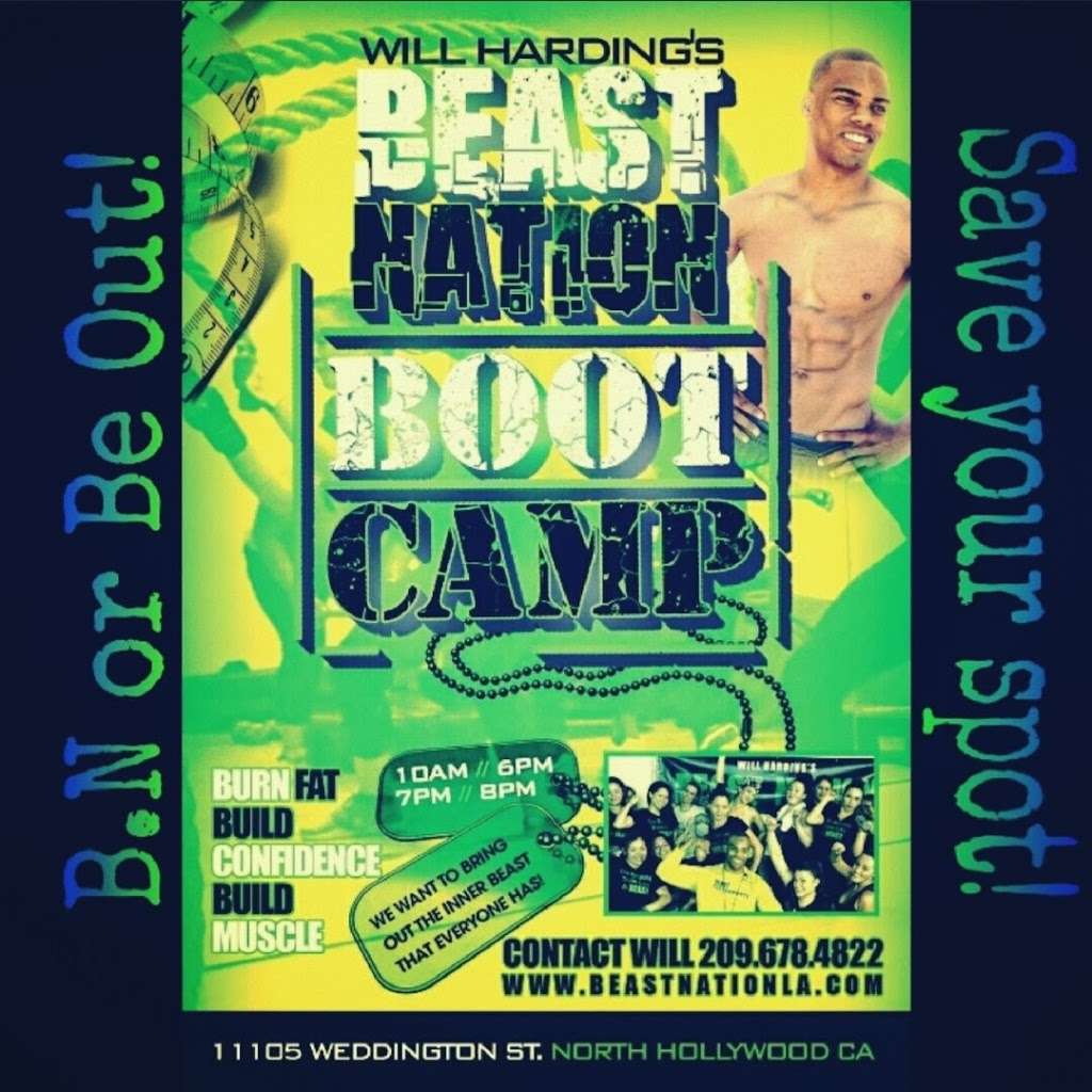 Will Hardings Beast Nation Boot Camp | 11105 Weddington St, North Hollywood, CA 91601, USA | Phone: (209) 678-4822