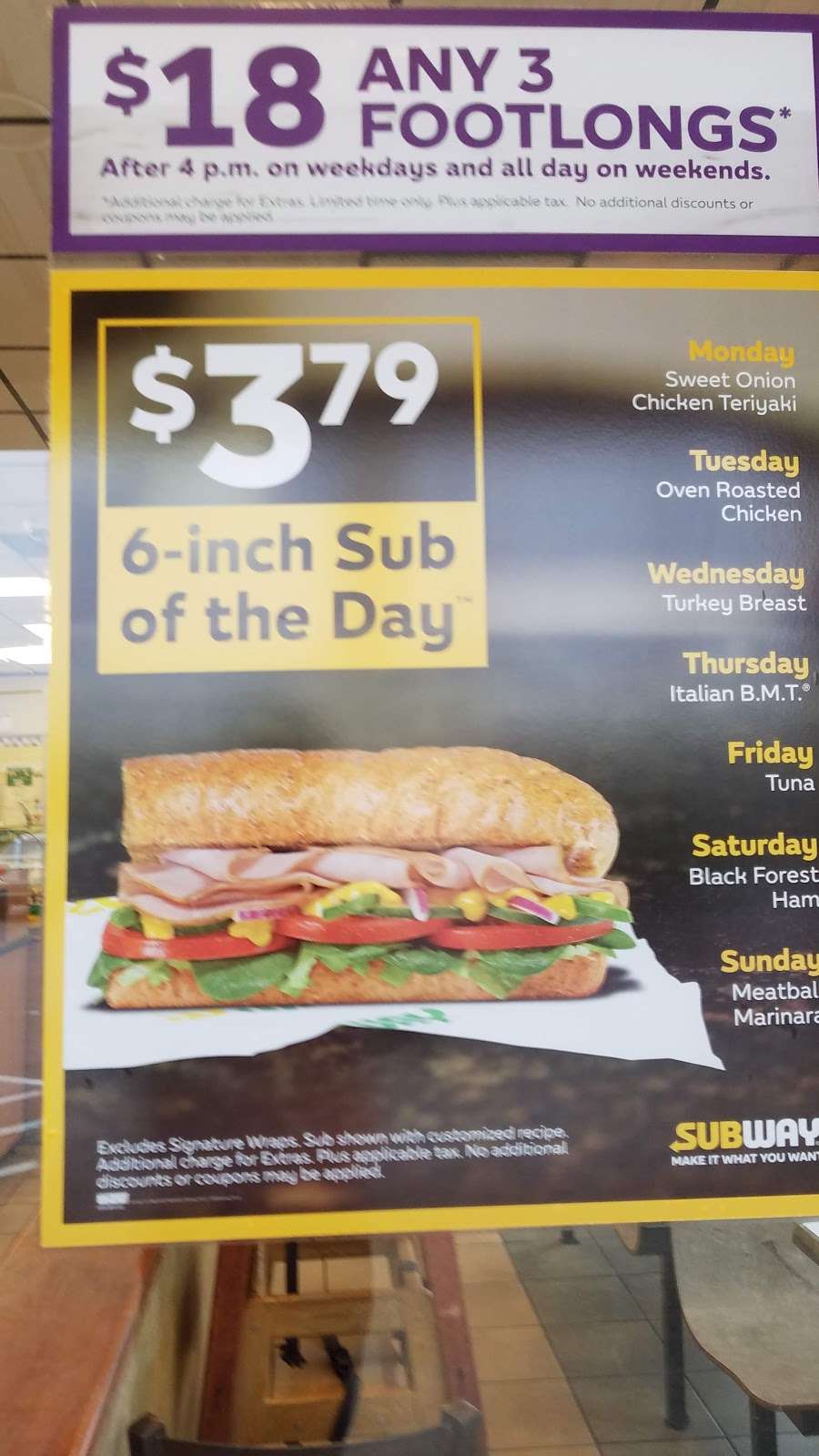 Subway | 112 West 1st St E, Humble, TX 77338, USA | Phone: (281) 446-3933