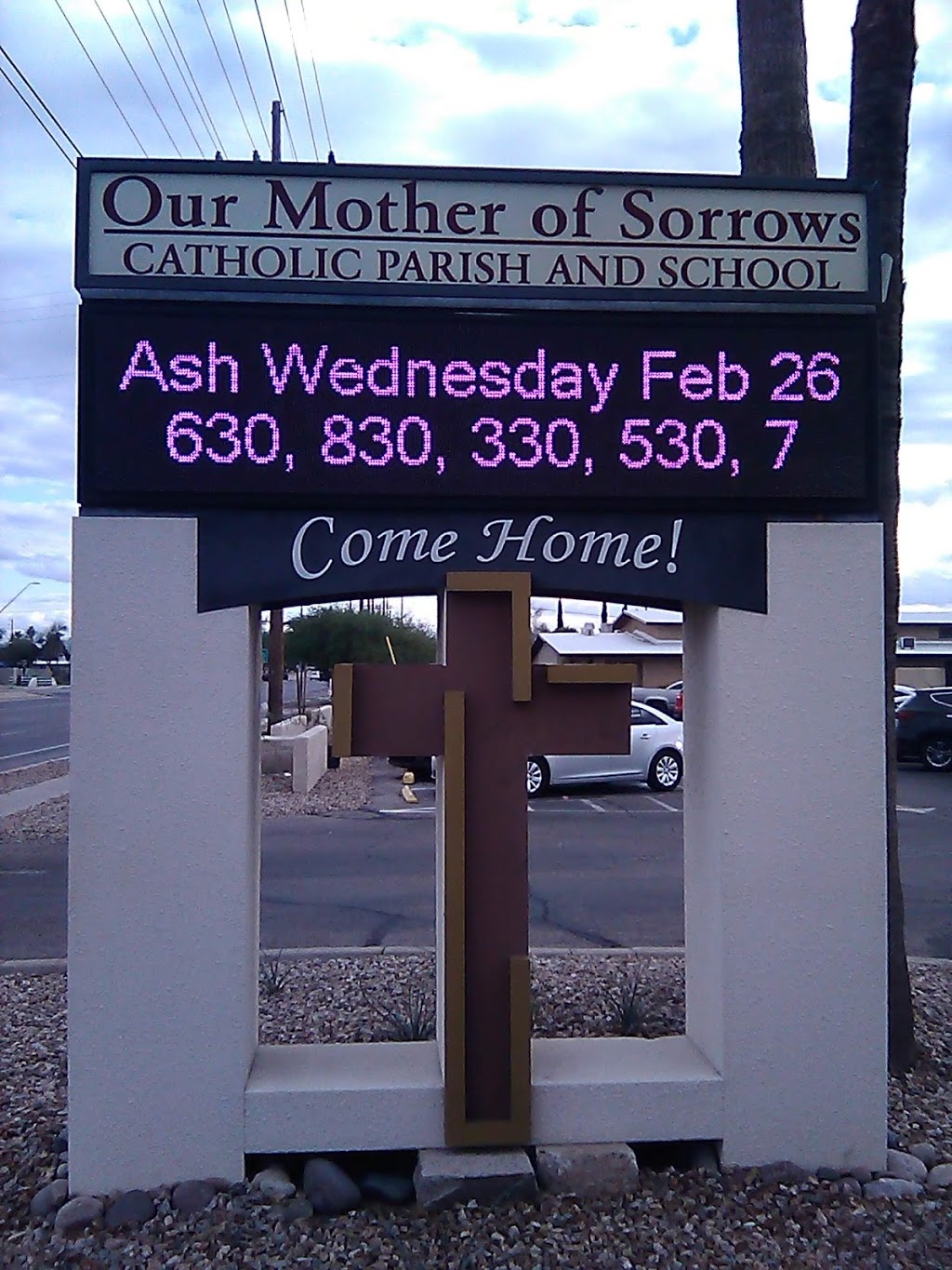 Sorrows Our Mother of Father | 1800 S Kolb Rd, Tucson, AZ 85710, USA | Phone: (520) 747-1027