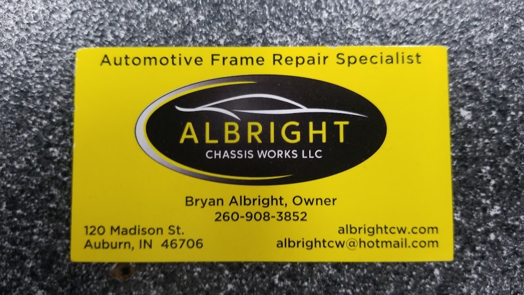 Albright Chassis Works LLC (Collision Repair Specialist) | 1202 S Rd, Garrett, IN 46738 | Phone: (260) 908-3852
