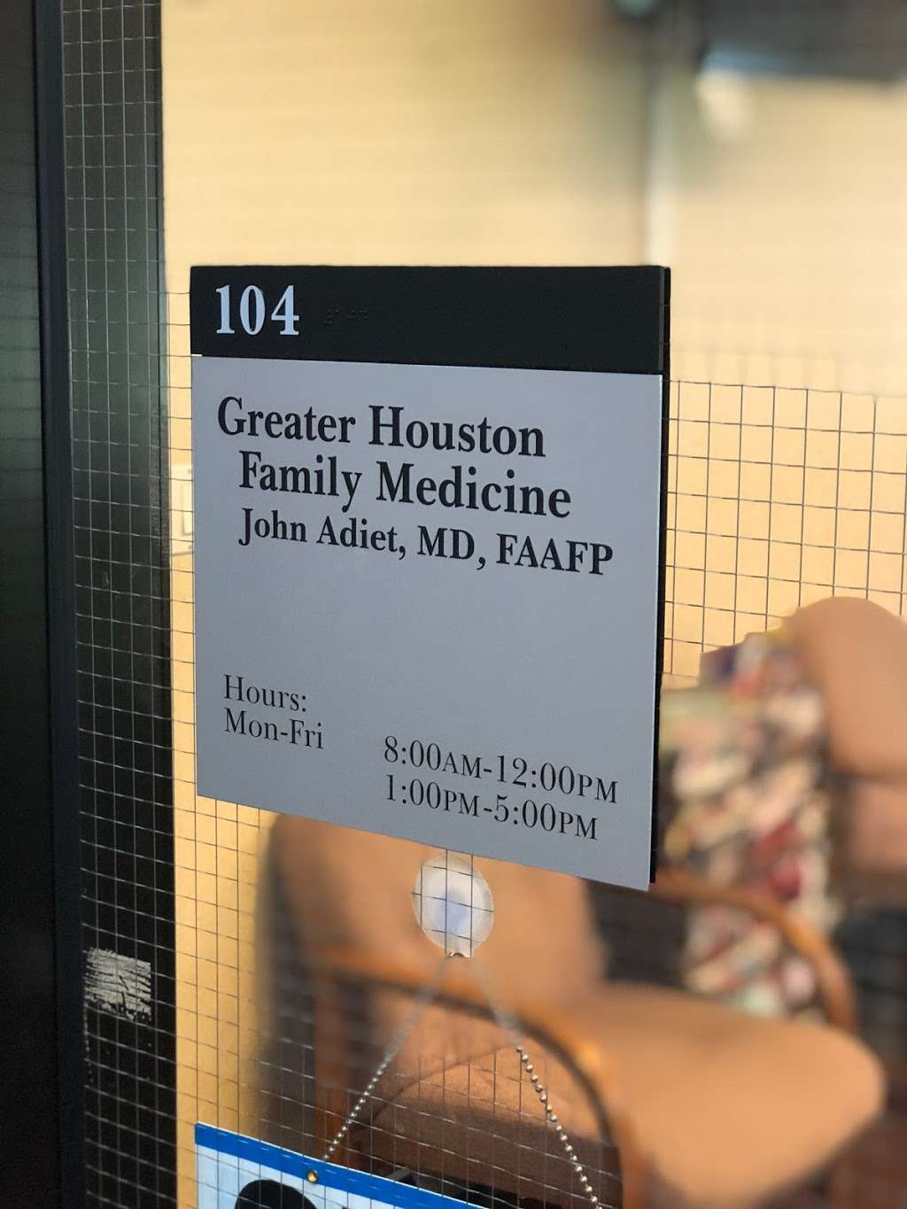 Greater Houston Family Medicine, Dr. John Adiet | 100 Medical Center Blvd #104, Conroe, TX 77304, USA | Phone: (936) 756-2888