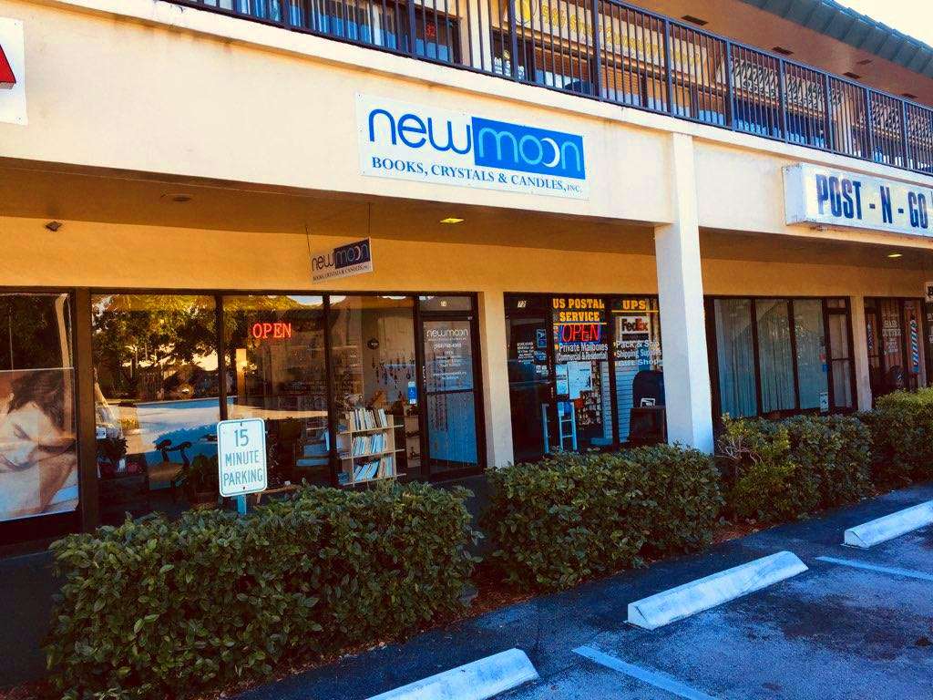 New Moon Books, Crystals & Candles, Inc. | Pompano Beach Plaza, 74 East McNab Road, Pompano Beach, FL 33060, USA | Phone: (954) 788-4988