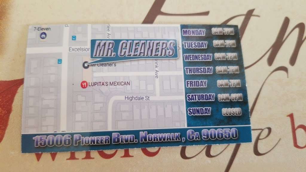 Mr Cleaners | 15006 Pioneer Blvd, Norwalk, CA 90650, USA | Phone: (562) 864-8358