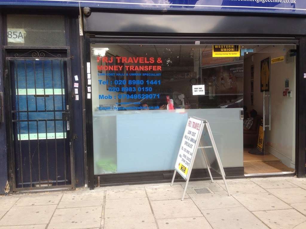 FRJ Travels and Money Transfer | 85 Burdett Rd, London E3 4JN, UK | Phone: 020 8980 1441