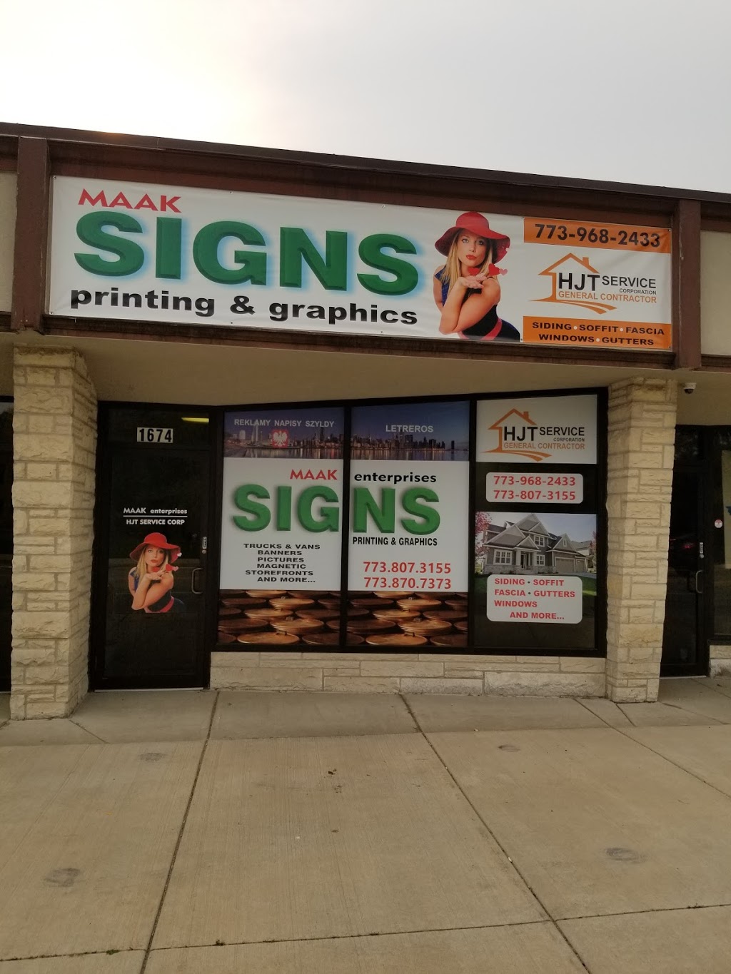 maak signs & printing | 1674 S River Rd, Des Plaines, IL 60018, USA | Phone: (773) 807-3155