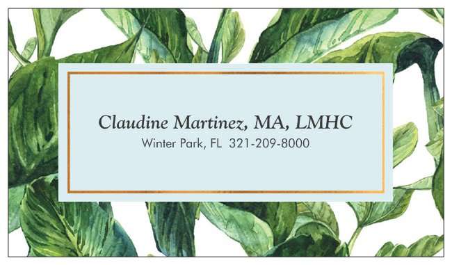 Claudine Martinez, MA, LMHC | 2260 Glenwood Dr, Winter Park, FL 32792 | Phone: (321) 209-8000