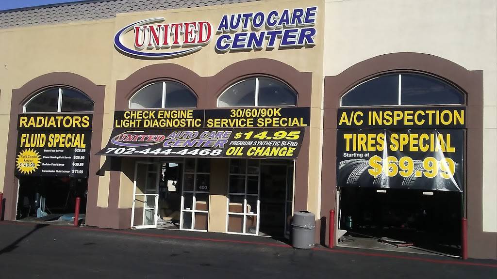 UNITED AUTO CARE CENTER | 3540 E Tropicana Ave Suite #400, Las Vegas, NV 89121, USA | Phone: (702) 444-4468