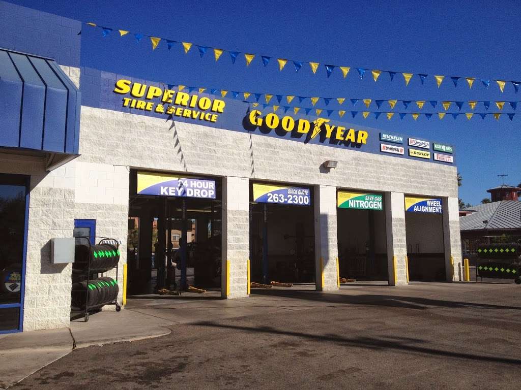Superior Tire & Service - Goodyear #101 | 2120 E Warm Springs Rd, Las Vegas, NV 89119, USA | Phone: (702) 263-2300