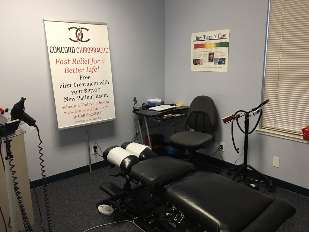 Concord Chiropractic, Inc. | 5167 Clayton Rd, Concord, CA 94521, USA | Phone: (925) 682-8400