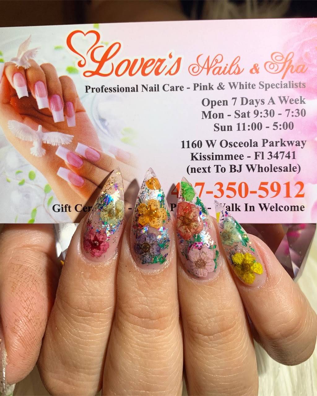 Lovers Nails Spa Kissimmee | 1160 W Osceola Pkwy, Kissimmee, FL 34741, USA | Phone: (407) 350-5912