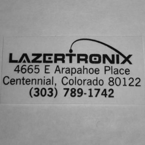 Lazertronix | 4665 E Arapahoe Pl, Centennial, CO 80122, USA | Phone: (303) 789-1742