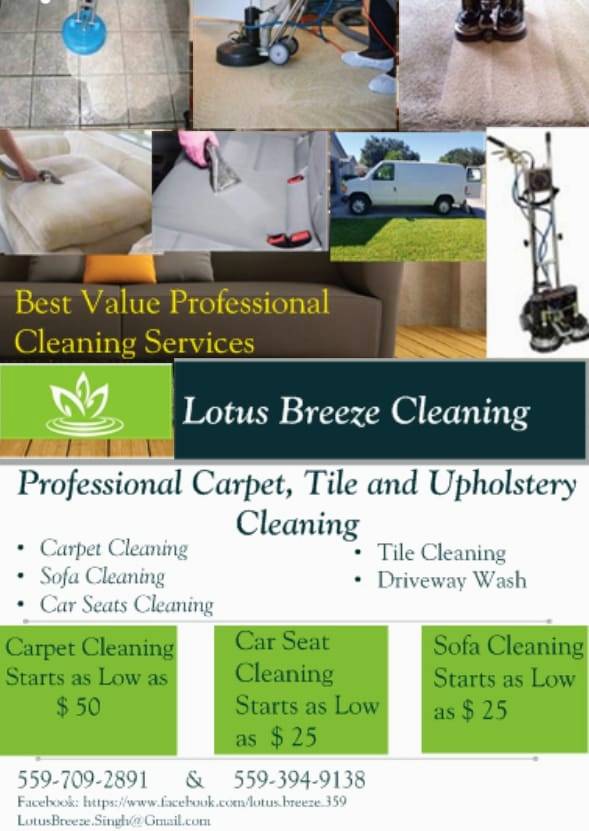 Lotus Breeze Cleaning | 6191 W Scott Ave, Fresno, CA 93723, USA | Phone: (559) 394-9138