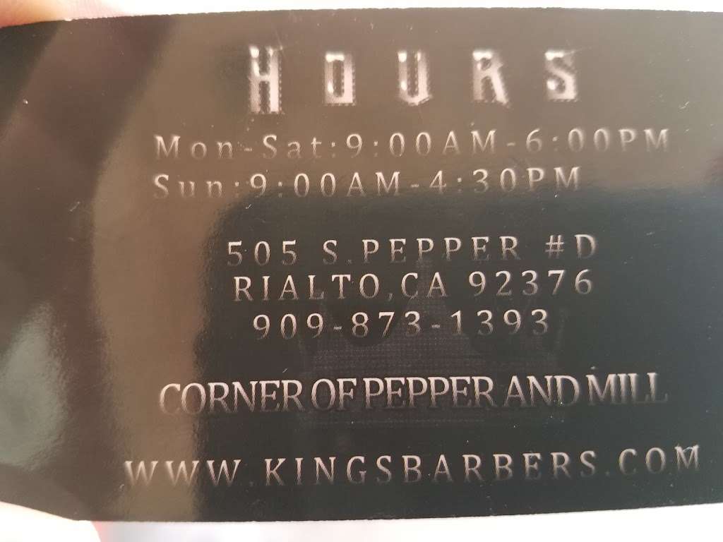 Kings Barbers | 505 S Pepper Ave, Rialto, CA 92376, USA | Phone: (909) 873-1393