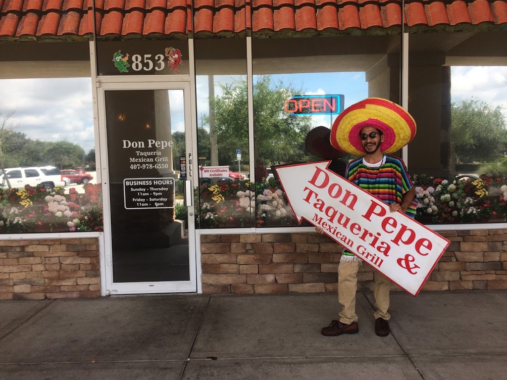 Don Pepe Tequila Mexican Restaurant | 853 Cypress Pkwy, Poinciana, FL 34758, USA | Phone: (407) 978-6550