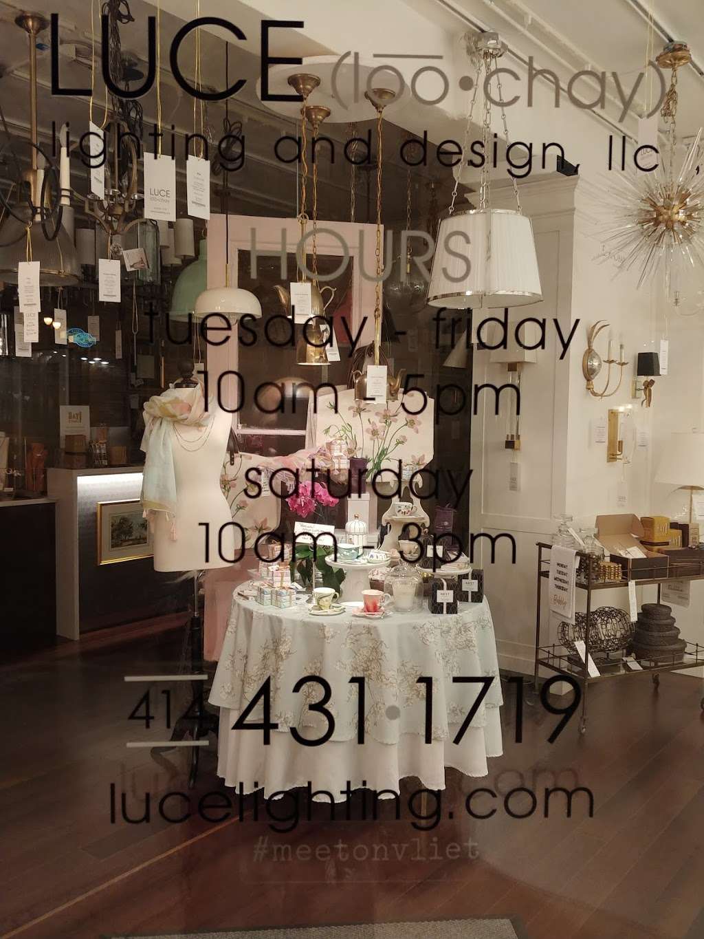 Luce | 5401 W Wisconsin Ave, Milwaukee, WI 53208, USA | Phone: (414) 431-1719