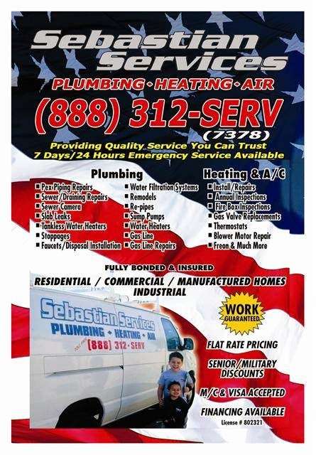 Sebastian Services Plumbing | 6432 Cantiles Ave, Cypress, CA 90630 | Phone: (714) 589-2664