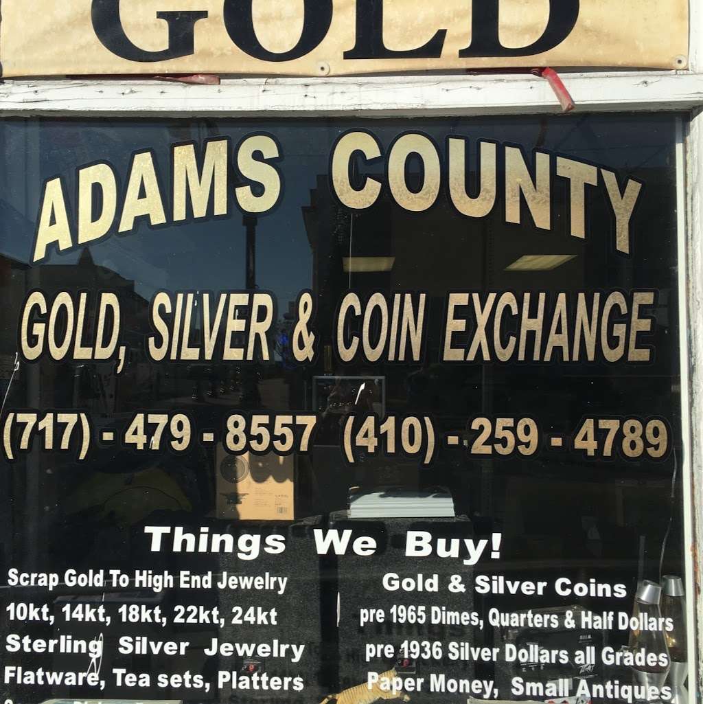 Adams County Gold, Silver and Coin Exchange | 2 E King St, Littlestown, PA 17340, USA | Phone: (717) 479-8557