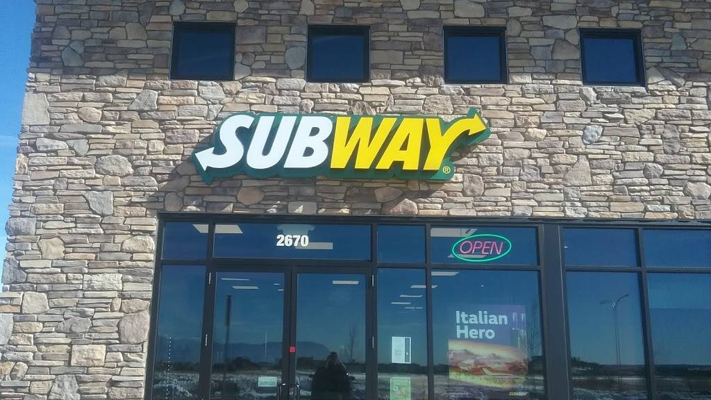 Subway | 2670 North Gate Blvd, Colorado Springs, CO 80921, USA | Phone: (719) 309-6521