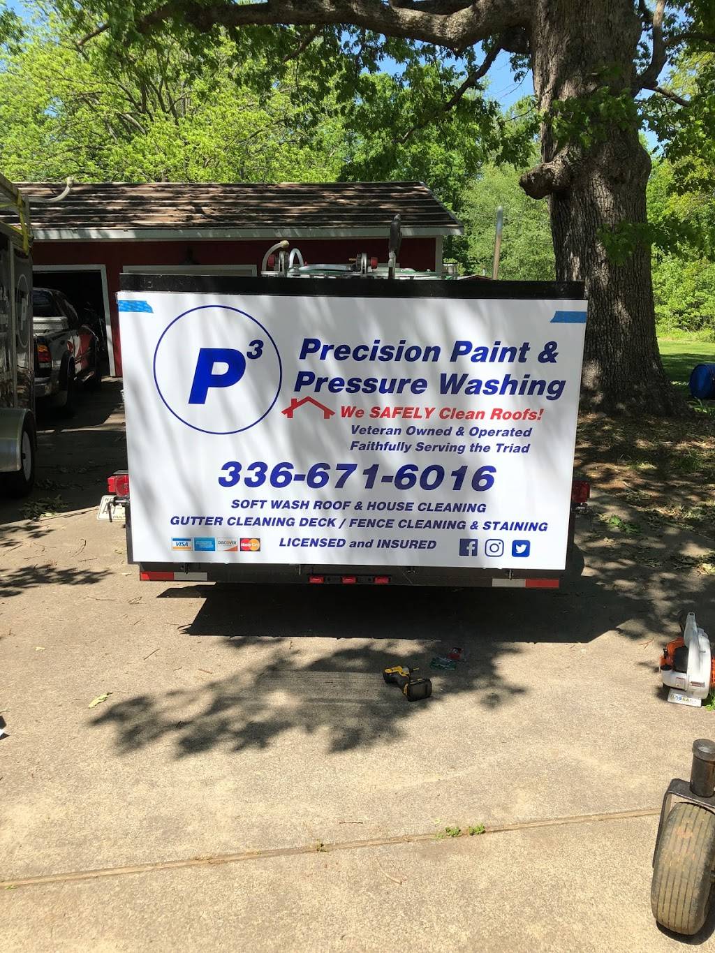 P3 - Precision Paint & Pressure Washing LLC | 4805 Murray Rd, Winston-Salem, NC 27106, USA | Phone: (336) 671-6016