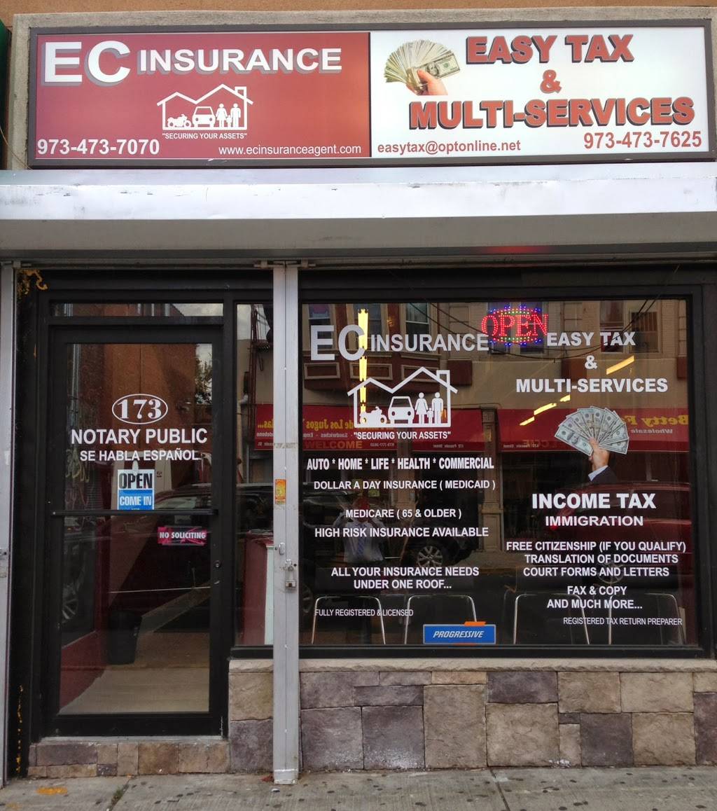EC Insurance | 173 Passaic St, Passaic, NJ 07055, USA | Phone: (973) 473-7070