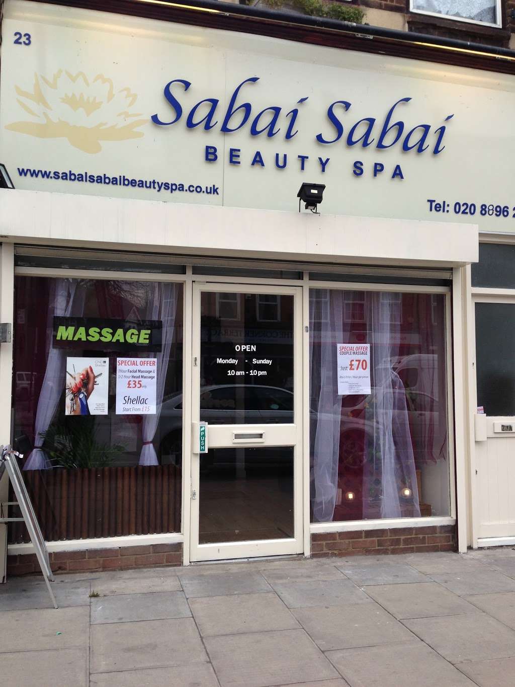 Sabai Sabai Beauty Spa | 23 Station Parade Ealing Common, London W5 3LD, UK | Phone: 020 8896 2464