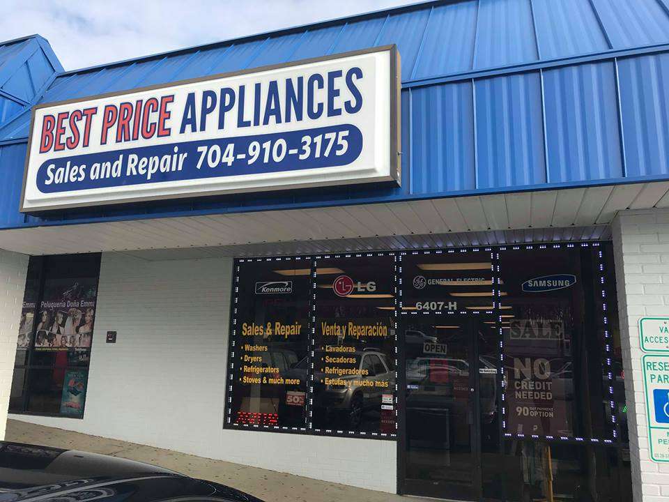 Best Price Appliances | 6407 South Blvd suite h, Charlotte, NC 28217, USA | Phone: (704) 910-3175