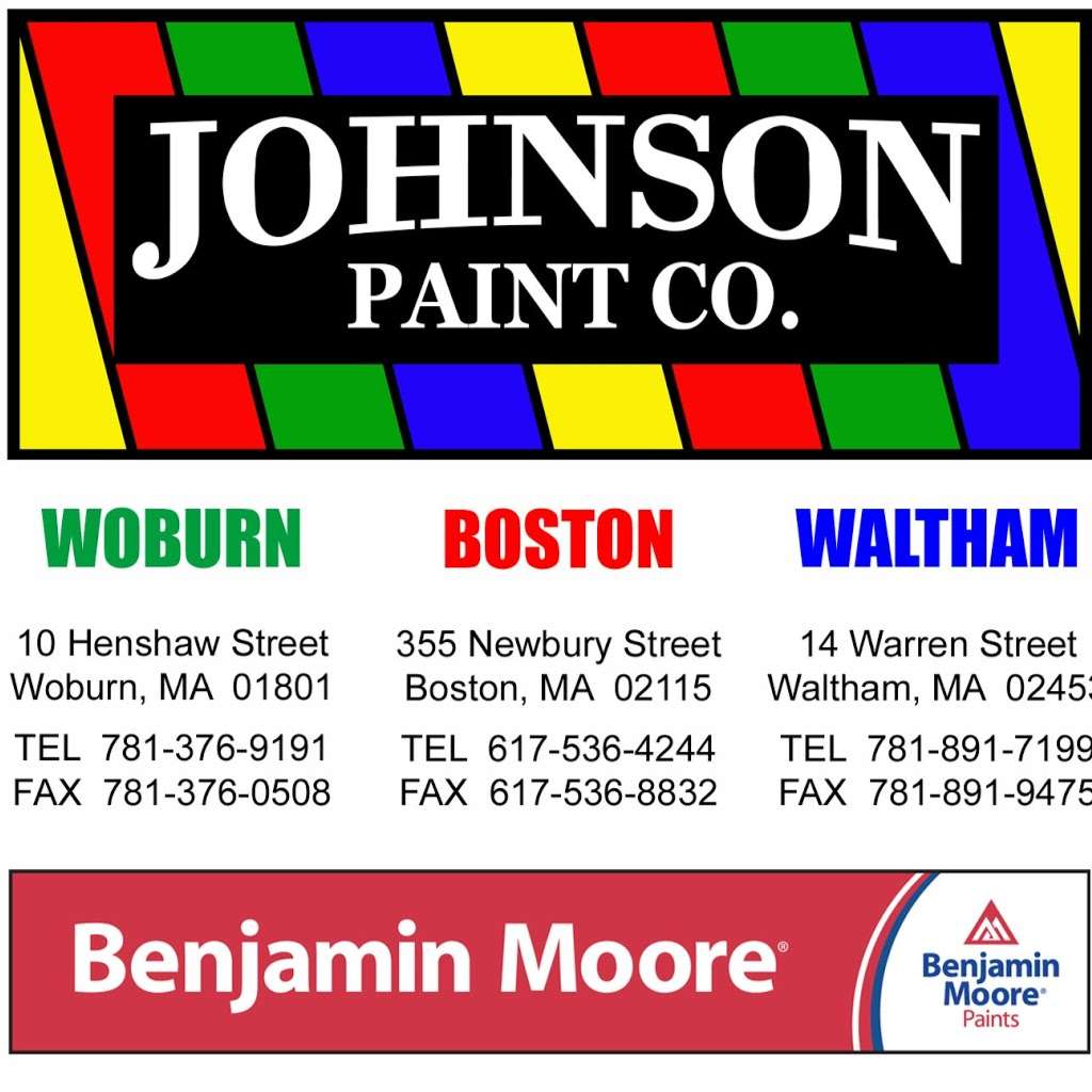 Johnson Paint Company - Waltham | 14 Warren St, Waltham, MA 02453, USA | Phone: (781) 891-7199