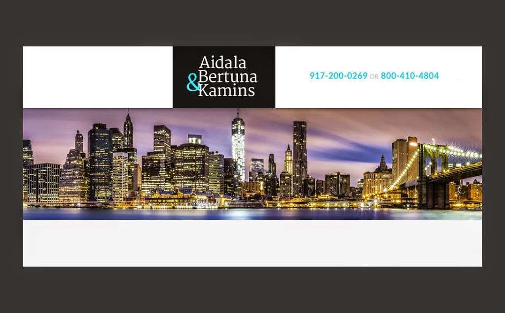 Aidala Bertuna & Kamins PC | 8118 13th Ave, Brooklyn, NY 11228, USA | Phone: (718) 238-9898
