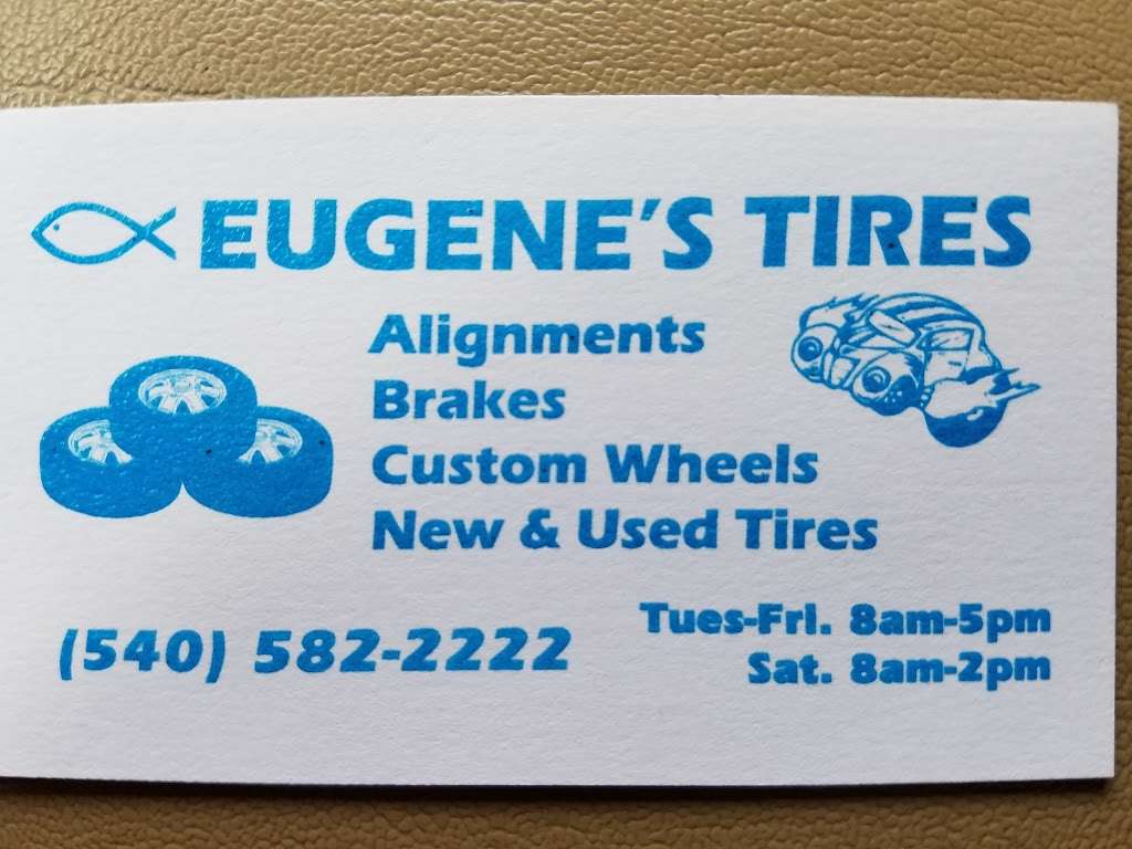 Eugenes Tire Center | 6525 Jefferson Davis Hwy, Spotsylvania Courthouse, VA 22551 | Phone: (540) 582-2222