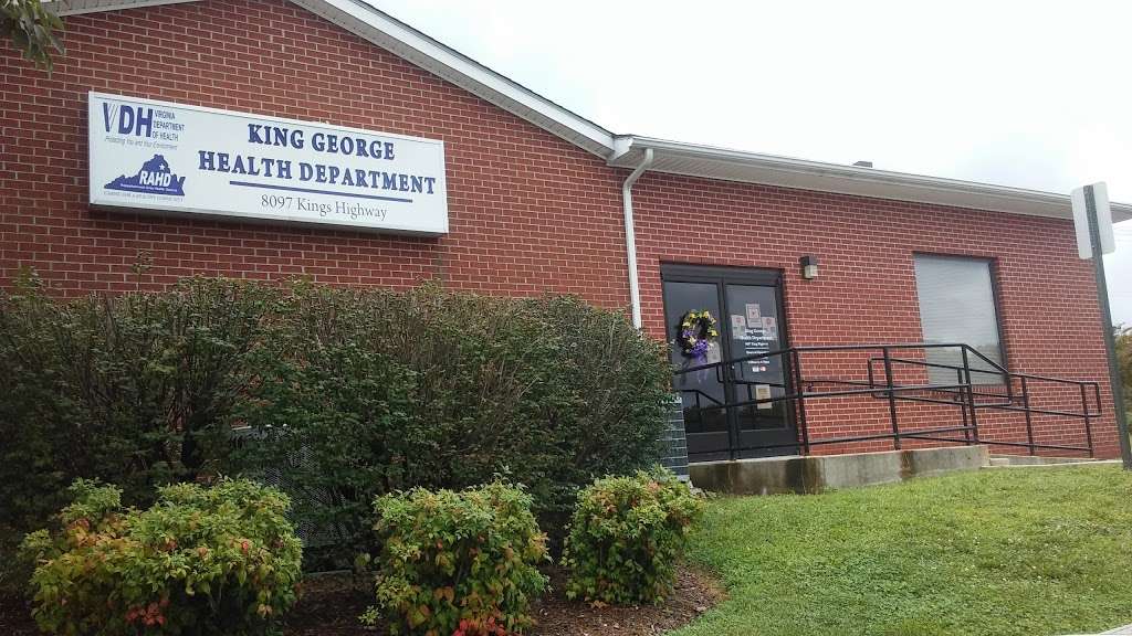 King George Health Department | 8081-8107 Kings Hwy, King George, VA 22485 | Phone: (540) 775-3111