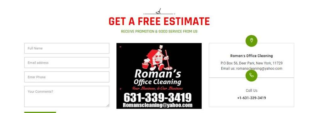 Romans Cleaning Company- Specialised in Cleaning Services | 256 Old Country Rd, Deer Park, NY 11729, USA | Phone: (631) 339-3419