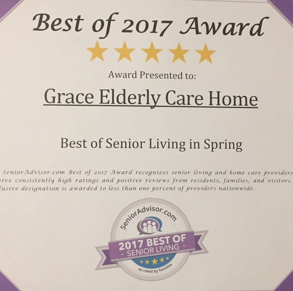 GRACE ELDERLY CARE HOME | 25615 Spring Ridge Dr, Spring, TX 77386, USA | Phone: (832) 488-9119