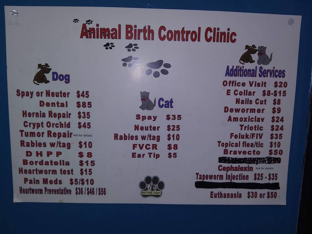 Animal Birth Control Clinic | 1514 N Rockwell Ave, Oklahoma City, OK 73127, USA | Phone: (405) 313-1469