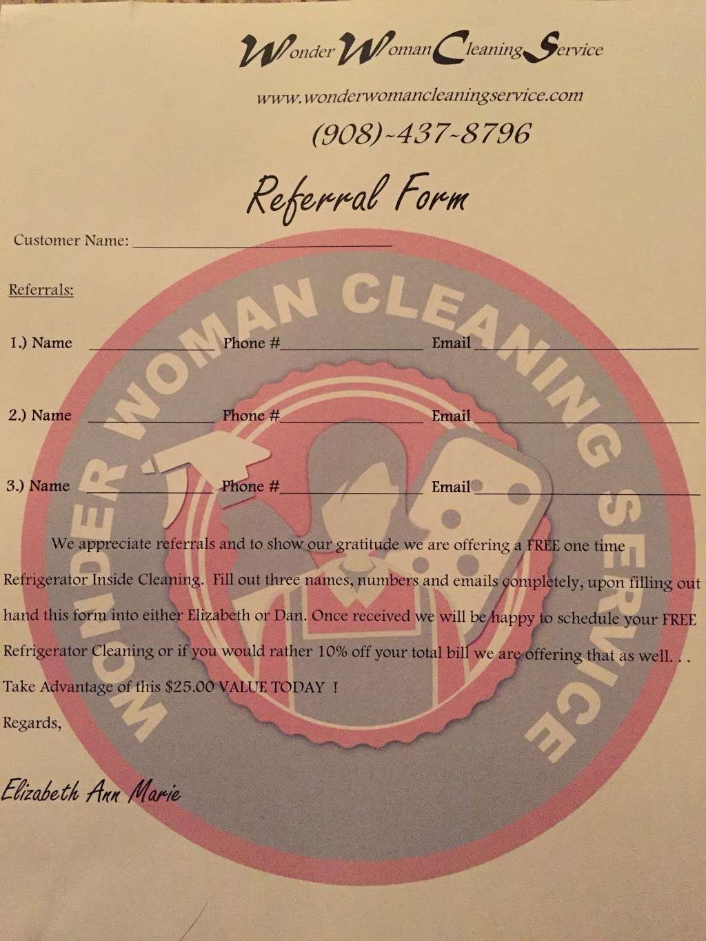 WonderWoman Cleaning Service LLC | 63 Beavers St, High Bridge, NJ 08829, USA | Phone: (908) 437-8796