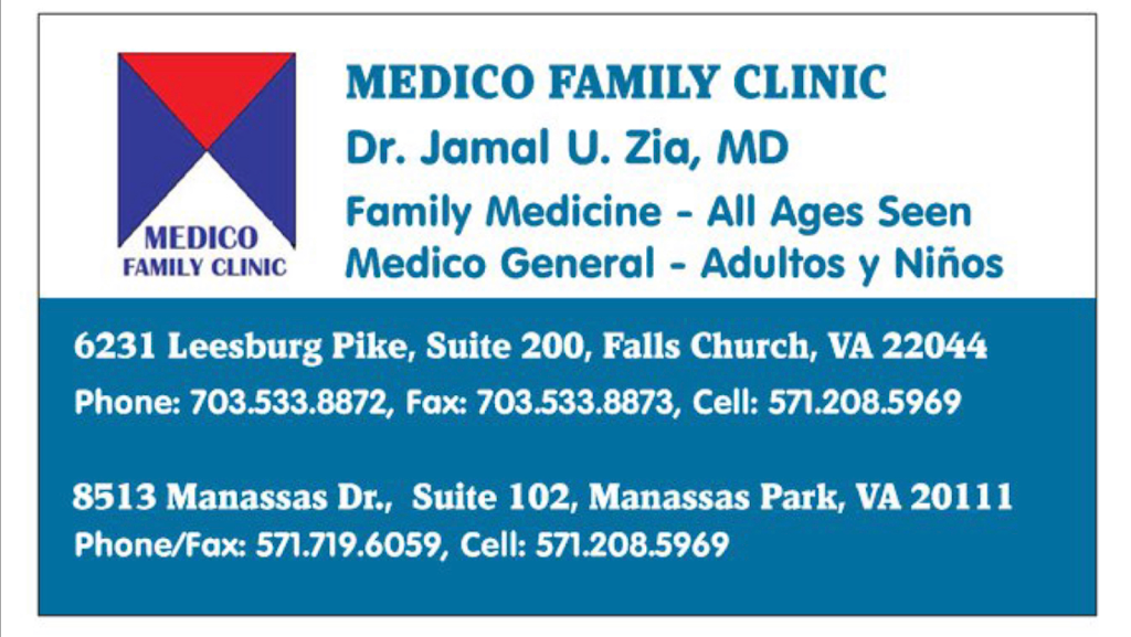 MEDICO FAMILY CLINIC,INC | 6231 Leesburg Pike #200, Falls Church, VA 22044, USA | Phone: (703) 533-8872