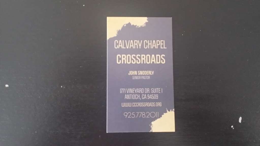 Calvary Chapel Crossroads | 1771 Vineyard Dr, Antioch, CA 94509, USA | Phone: (925) 778-2011