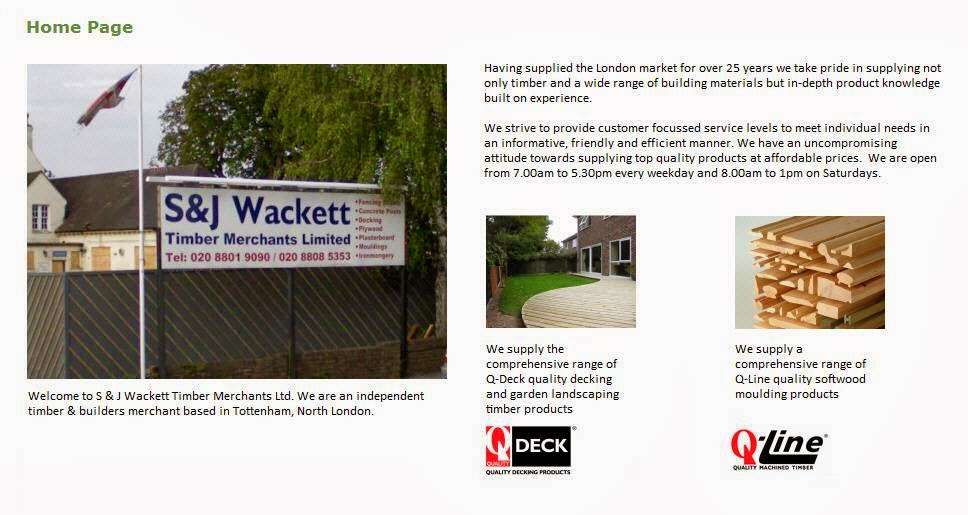 Wackett S & J Timber Merchants Ltd | 5 Shelbourne Rd, London N17 0JX, UK | Phone: 020 8801 9090