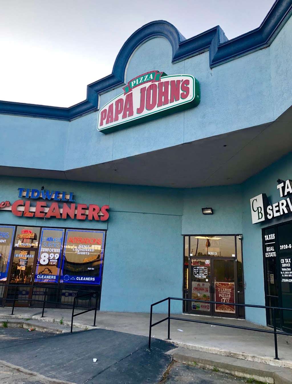 Papa Johns Pizza | 2920 Tidwell Rd, Houston, TX 77093, USA | Phone: (713) 694-1550