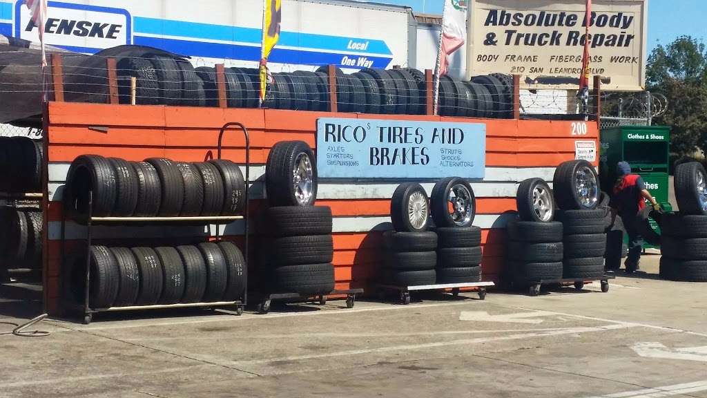 RICOS TIRES AND BRAKES | 200 San Leandro Blvd, San Leandro, CA 94577, USA | Phone: (510) 562-7527